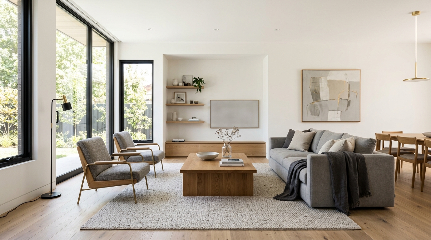 Profesionální Homestaging obývacího pokoje